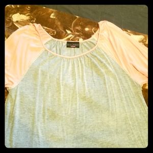 Discreet Brand top with Flare sleeves